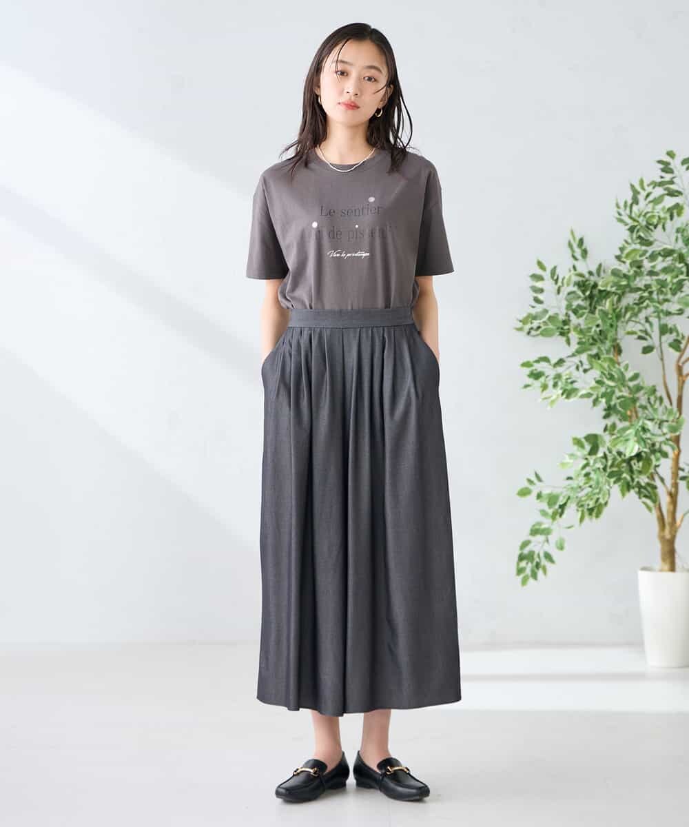 K2LGD07049 a.v.v(アー・ヴェ・ヴェ) シャンブレースカンツ ライトイエロー