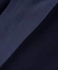 K2LGD11059 a.v.v(アー・ヴェ・ヴェ) 【接触冷感/UVカット】リネンライク2タックワイドパンツ【セットアップ対応/アンチピリング】 ネイビー