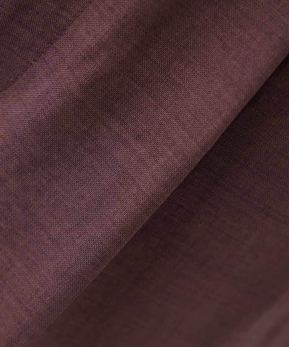 K2LGD11059 a.v.v(アー・ヴェ・ヴェ) 【接触冷感/UVカット】リネンライク2タックワイドパンツ【セットアップ対応/アンチピリング】 ネイビー