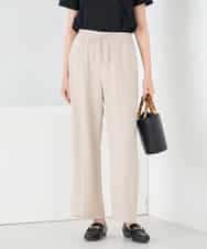 K2LGD15049 a.v.v(アー・ヴェ・ヴェ) ［支持率NO.1/接触冷感/速乾/UVカット/イージーケア］イージーワイドパンツ ベージュ