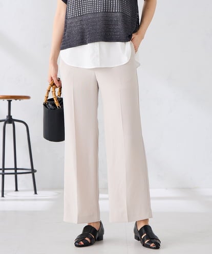 K2LGD16049 a.v.v ［支持率NO.1/接触冷感/速乾/UVカット/イージーケア］スッキリ見えストレートパンツ