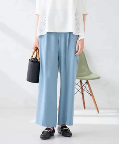 K2LGD17049 a.v.v ［支持率NO.1/接触冷感/速乾/UVカット/イージーケア］スッキリ見えワイドパンツ