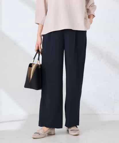 K2LGD17049 a.v.v ［支持率NO.1/接触冷感/速乾/UVカット/イージーケア］スッキリ見えワイドパンツ