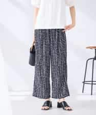 K2LGD36059 a.v.v(アー・ヴェ・ヴェ) イージープリントワイドパンツ アイボリー