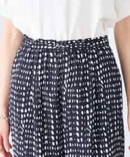 K2LGD36059 a.v.v(アー・ヴェ・ヴェ) イージープリントワイドパンツ アイボリー