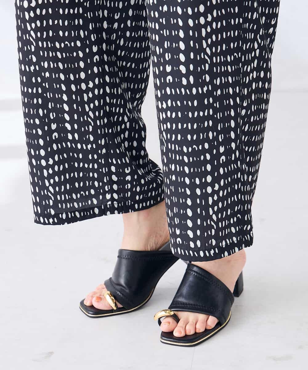 K2LGD36059 a.v.v(アー・ヴェ・ヴェ) イージープリントワイドパンツ アイボリー