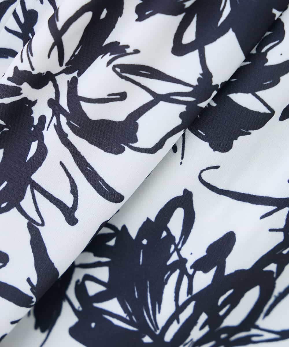 K2LGD36059 a.v.v(アー・ヴェ・ヴェ) イージープリントワイドパンツ アイボリー