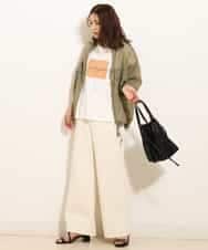 K2LGM11049 a.v.v(アー・ヴェ・ヴェ) デニムワイドパンツ ネイビー