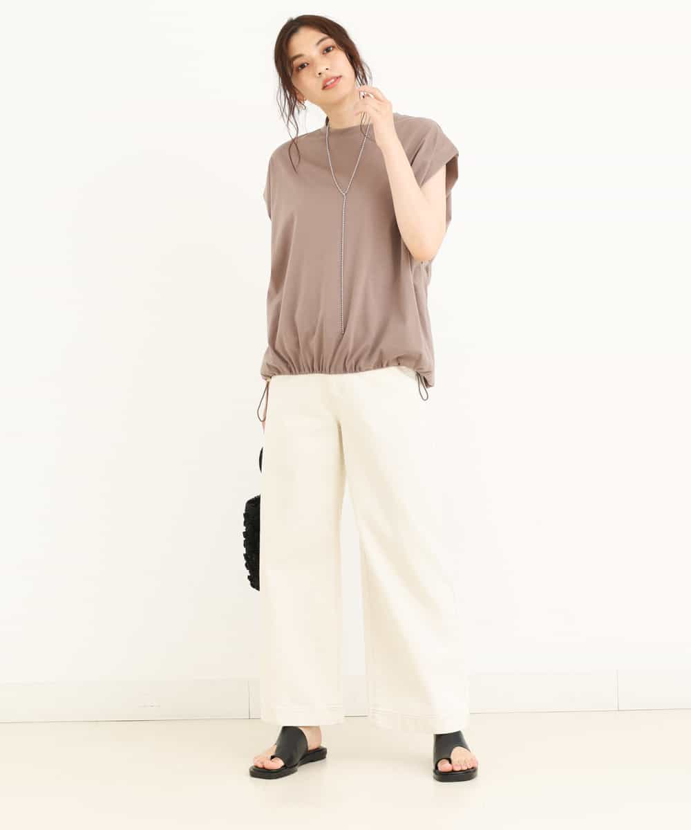 K2LGM11049 a.v.v(アー・ヴェ・ヴェ) デニムワイドパンツ ネイビー