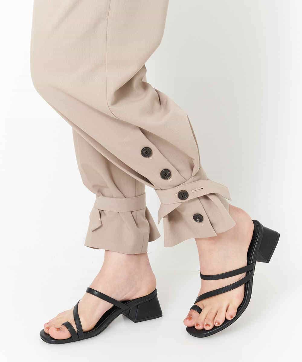K2LGM29059 a.v.v(アー・ヴェ・ヴェ) 2WAYヘムストレートパンツ ベージュ
