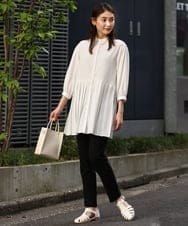 K2LGP01039 a.v.v(アー・ヴェ・ヴェ) ハイパーストレッチ美脚スリムパンツ ライトグレー
