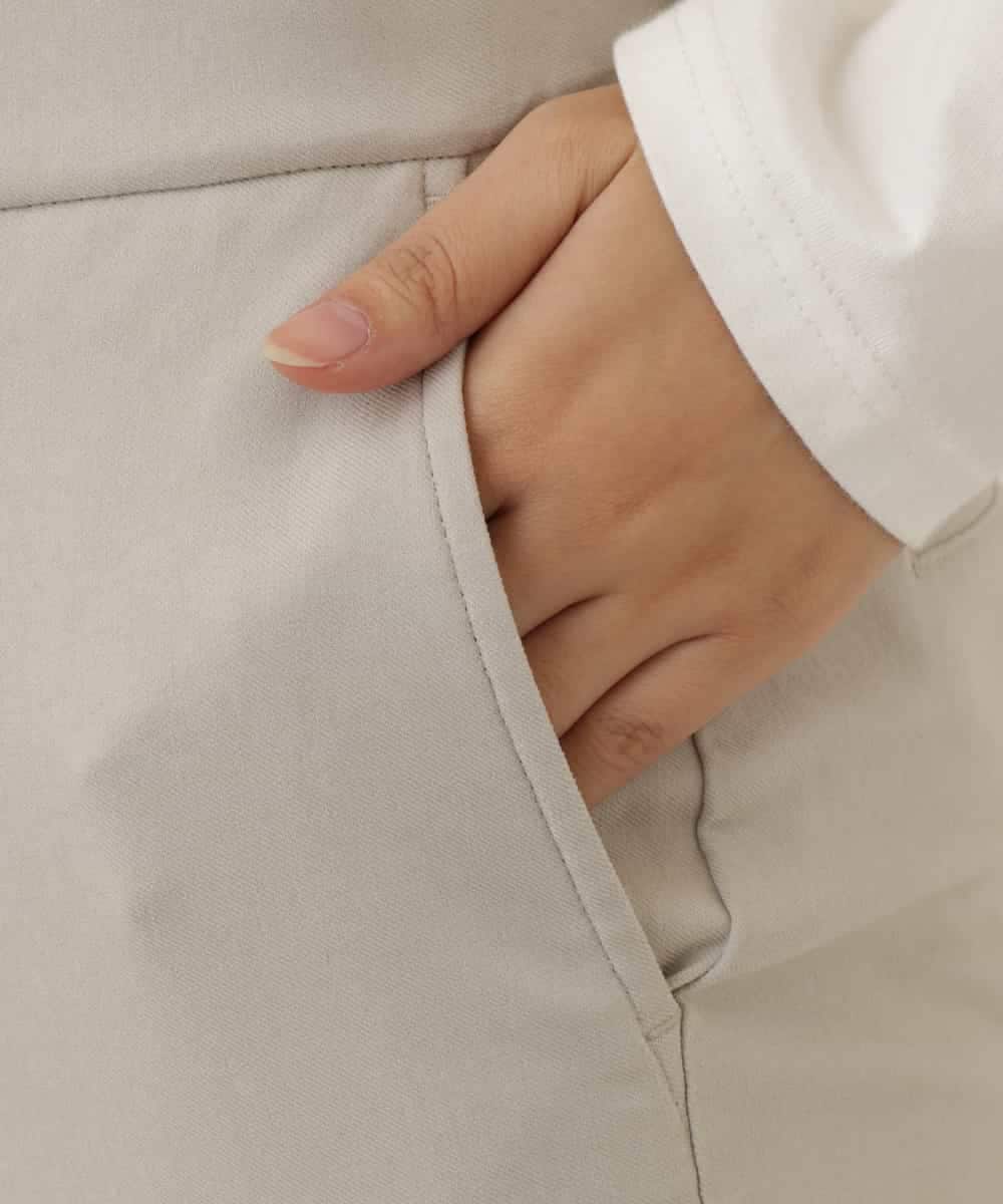 K2LGP01039 a.v.v(アー・ヴェ・ヴェ) ハイパーストレッチ美脚スリムパンツ ライトグレー