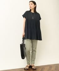 K2LGP01039 a.v.v(アー・ヴェ・ヴェ) ハイパーストレッチ美脚スリムパンツ ライトグレー