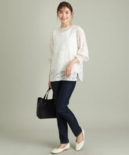 K2LGS07049 a.v.v(アー・ヴェ・ヴェ) ストレッチテーパードデニム ネイビー
