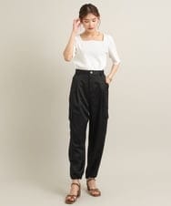 K2LGS23059 a.v.v(アー・ヴェ・ヴェ) 大人カーゴパンツ ブラック