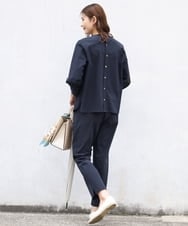 K2LGS24069 a.v.v(アー・ヴェ・ヴェ) 撥水スリットクロップドパンツ グリーン