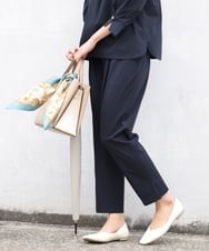 K2LGS24069 a.v.v(アー・ヴェ・ヴェ) 撥水スリットクロップドパンツ グリーン