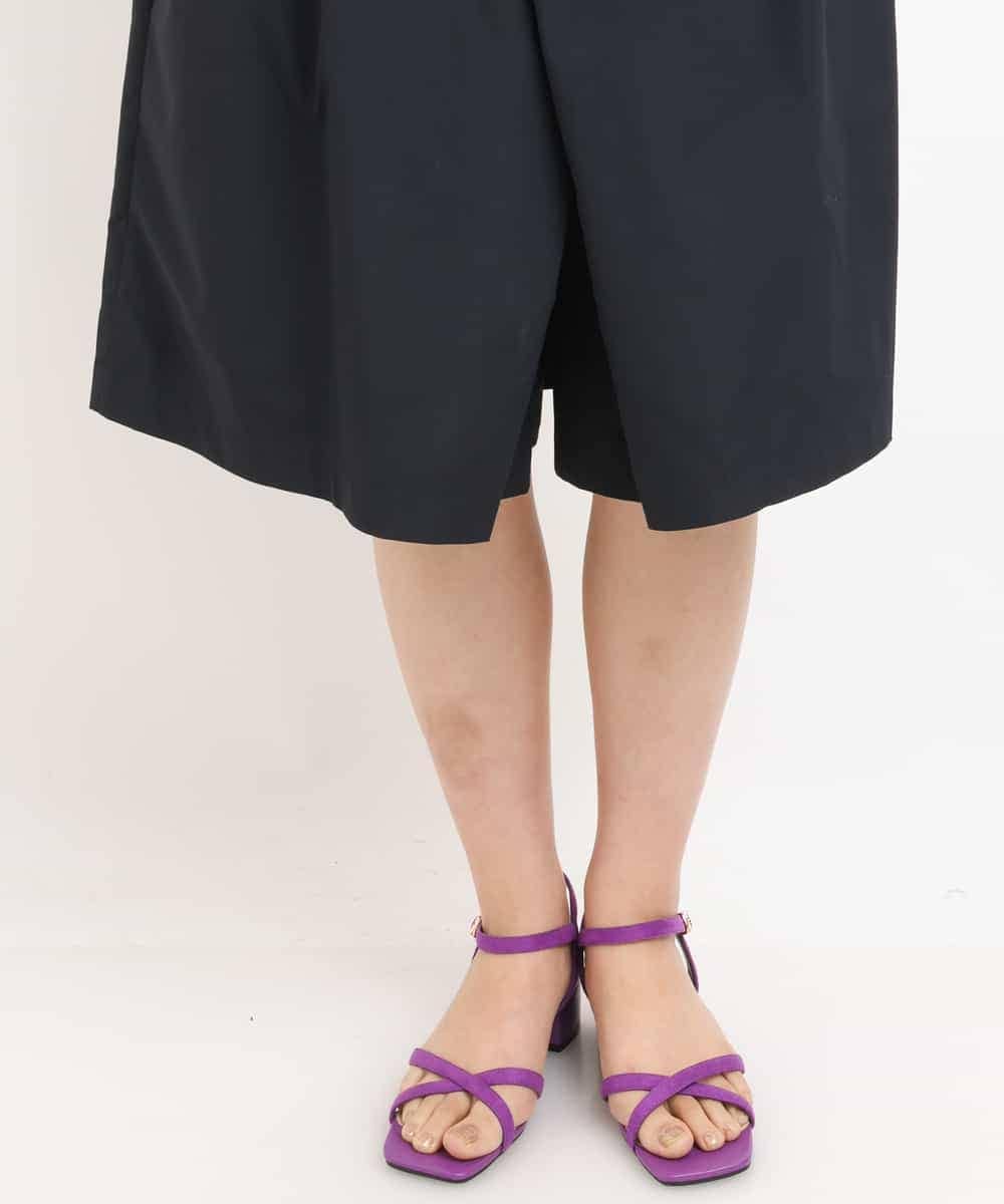 K2LGS25054 a.v.v(アー・ヴェ・ヴェ) タックインキュロットパンツ ネイビー