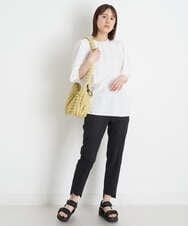 K2LGS26059 a.v.v(アー・ヴェ・ヴェ) ステップヘムスティックパンツ ブラック