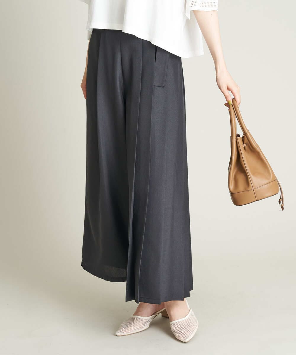 SIDE PLEATED WLDE TROUSERS ワイド スラックス 44 | hartwellspremium.com