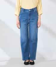 K2LHD08059 a.v.v(アー・ヴェ・ヴェ) サマーストレッチデニムストレートパンツ ライトブルー