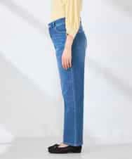 K2LHD08059 a.v.v(アー・ヴェ・ヴェ) サマーストレッチデニムストレートパンツ ライトブルー