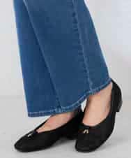 K2LHD08059 a.v.v(アー・ヴェ・ヴェ) サマーストレッチデニムストレートパンツ ライトブルー