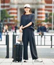 K2LHD41054 a.v.v(アー・ヴェ・ヴェ) 2タックワイドパンツ【セットアップ対応】 グレージュ