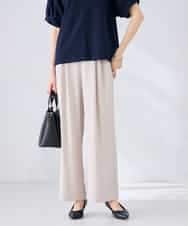 K2LHD41054 a.v.v(アー・ヴェ・ヴェ) 2タックワイドパンツ【セットアップ対応】 グレージュ