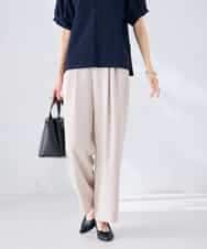 K2LHD41054 a.v.v(アー・ヴェ・ヴェ) 2タックワイドパンツ【セットアップ対応】 グレージュ