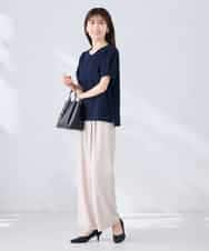 K2LHD41054 a.v.v(アー・ヴェ・ヴェ) 2タックワイドパンツ【セットアップ対応】 グレージュ