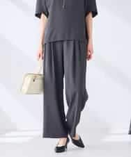 K2LHD41054 a.v.v(アー・ヴェ・ヴェ) 2タックワイドパンツ【セットアップ対応】 グレージュ