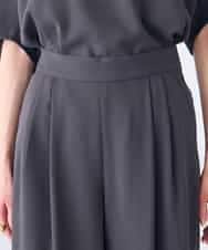 K2LHD41054 a.v.v(アー・ヴェ・ヴェ) 2タックワイドパンツ【セットアップ対応】 グレージュ