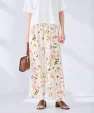 K2LHD43059 a.v.v(アー・ヴェ・ヴェ) プリントワイドイージーパンツ アイボリー