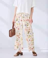 K2LHD43059 a.v.v(アー・ヴェ・ヴェ) プリントワイドイージーパンツ アイボリー