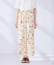 K2LHD43059 a.v.v(アー・ヴェ・ヴェ) プリントワイドイージーパンツ アイボリー