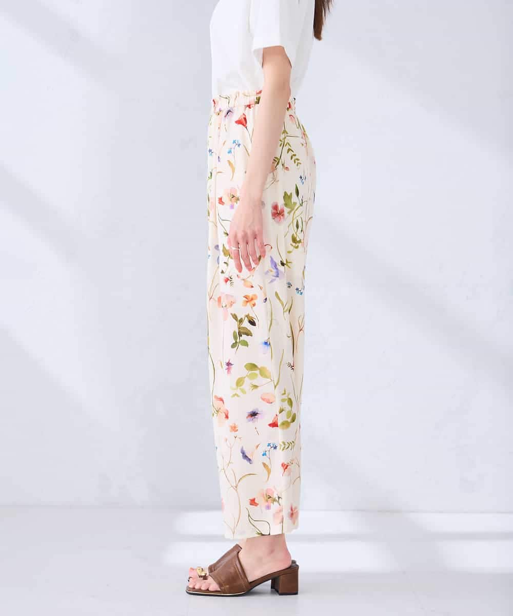 K2LHD43059 a.v.v(アー・ヴェ・ヴェ) プリントワイドイージーパンツ アイボリー