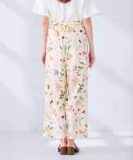 K2LHD43059 a.v.v(アー・ヴェ・ヴェ) プリントワイドイージーパンツ アイボリー