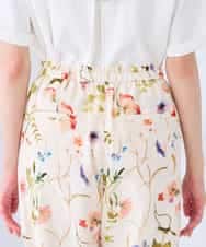 K2LHD43059 a.v.v(アー・ヴェ・ヴェ) プリントワイドイージーパンツ アイボリー