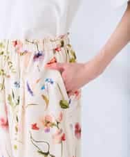 K2LHD43059 a.v.v(アー・ヴェ・ヴェ) プリントワイドイージーパンツ アイボリー