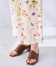 K2LHD43059 a.v.v(アー・ヴェ・ヴェ) プリントワイドイージーパンツ アイボリー