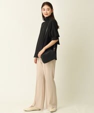 K2LHP28044 a.v.v(アー・ヴェ・ヴェ) 【サラサラタッチ】美脚ストレッチパンツ ブラック