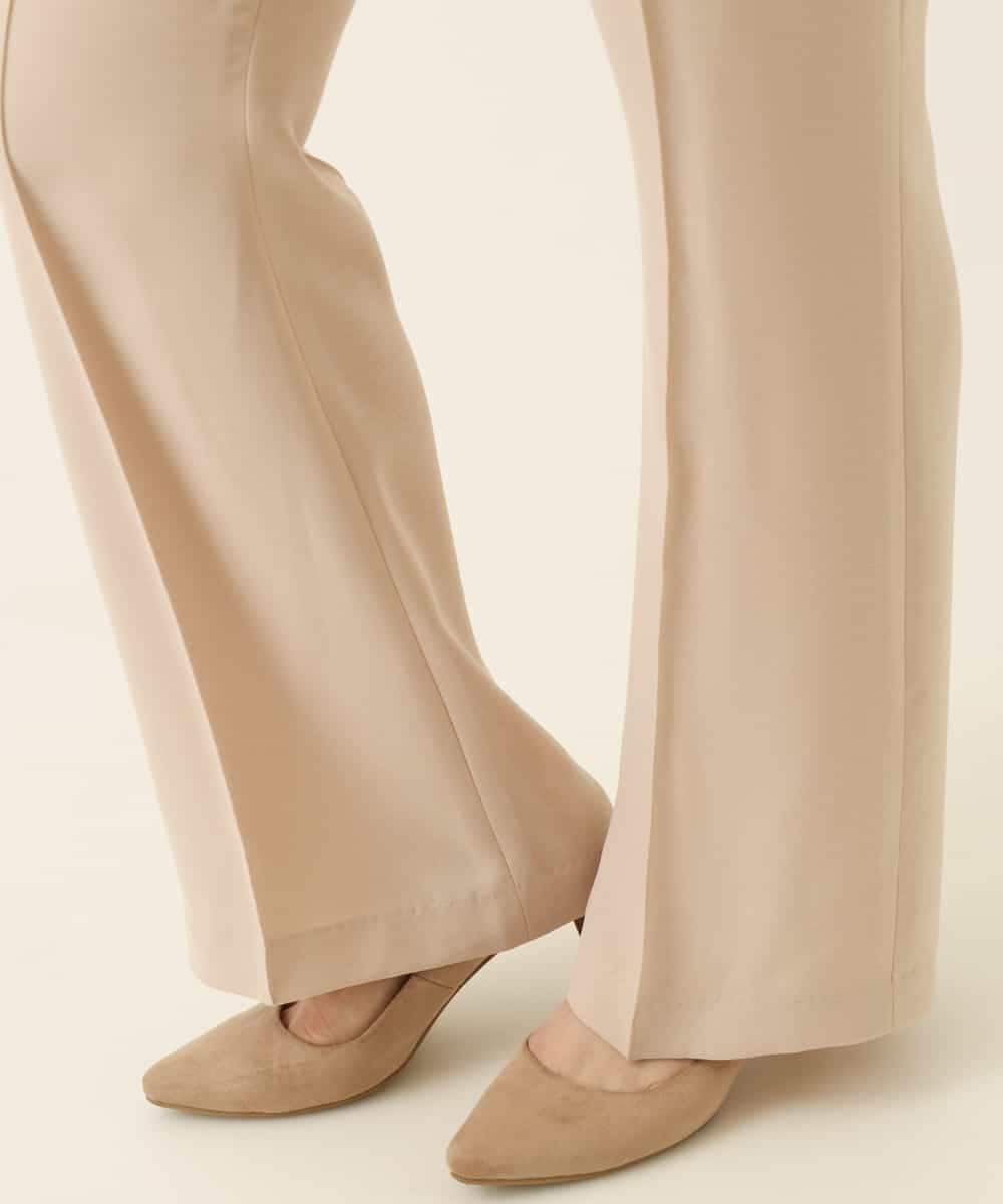 K2LHP28044 a.v.v(アー・ヴェ・ヴェ) 【サラサラタッチ】美脚ストレッチパンツ ブラック