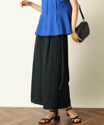 K2LHP34059  サイドプリーツワイドパンツ