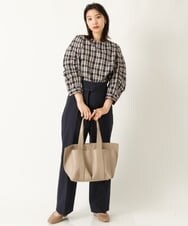 K2LHP35059 a.v.v(アー・ヴェ・ヴェ) ハイウエストワイドストレートパンツ ベージュ