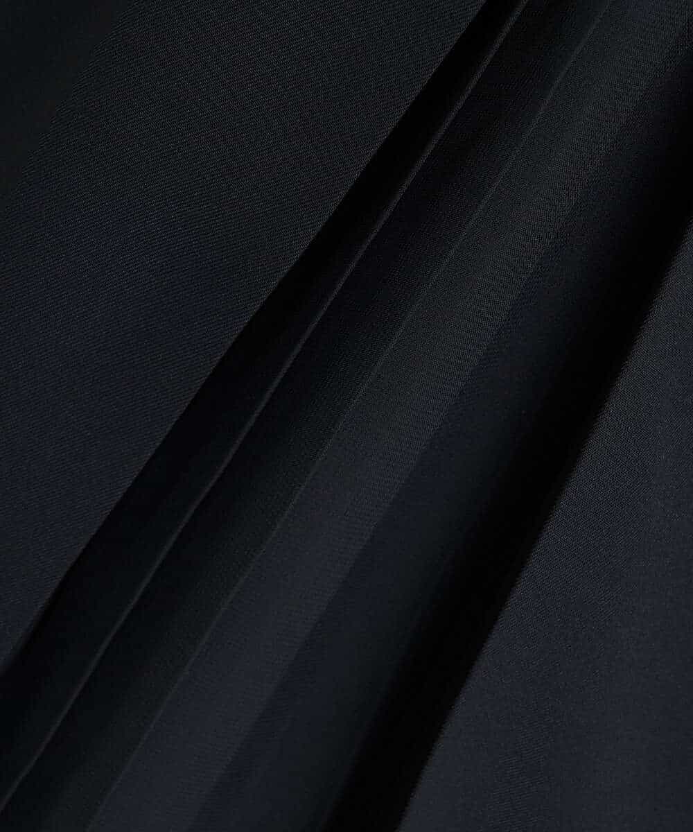 K2LHS35059 a.v.v(アー・ヴェ・ヴェ) サイドシフォンプリーツワイドパンツ ブラック