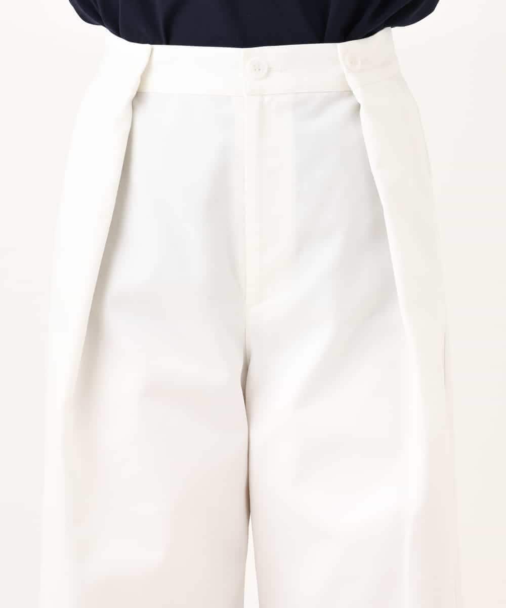 K2LHV11059 a.v.v(アー・ヴェ・ヴェ) 【洗える】チノタックワイドパンツ ベージュ