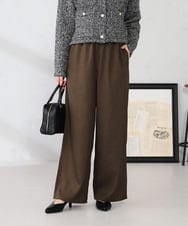 K2LIA70049 a.v.v(アー・ヴェ・ヴェ) 【WEB限定 】イージーワイドパンツ ブラウン