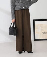 K2LIA70049 a.v.v(アー・ヴェ・ヴェ) 【WEB限定 】イージーワイドパンツ ブラウン