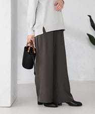 K2LIA70049 a.v.v(アー・ヴェ・ヴェ) 【WEB限定 】イージーワイドパンツ ブラウン